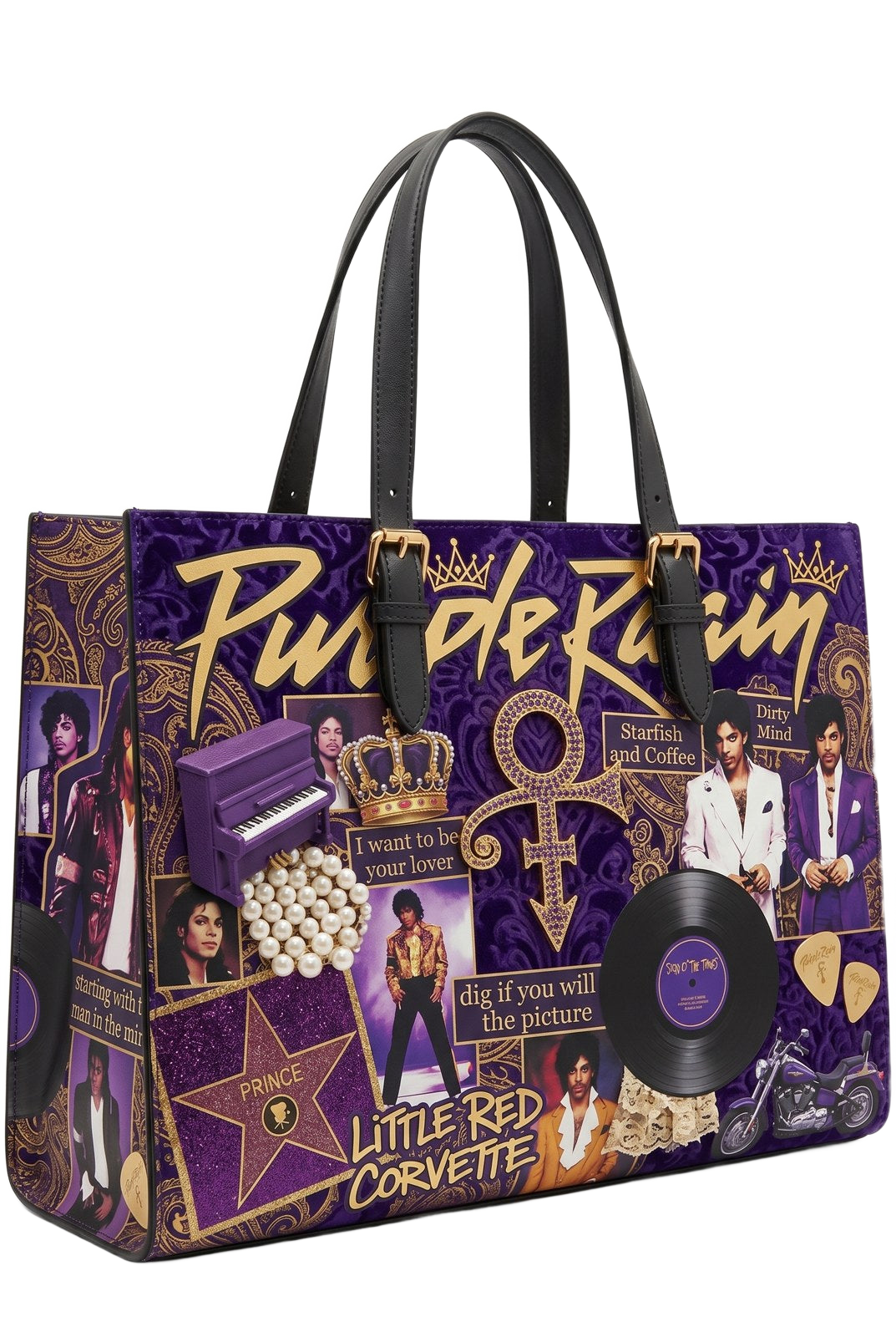 Prince gold symbol handmade tote bag