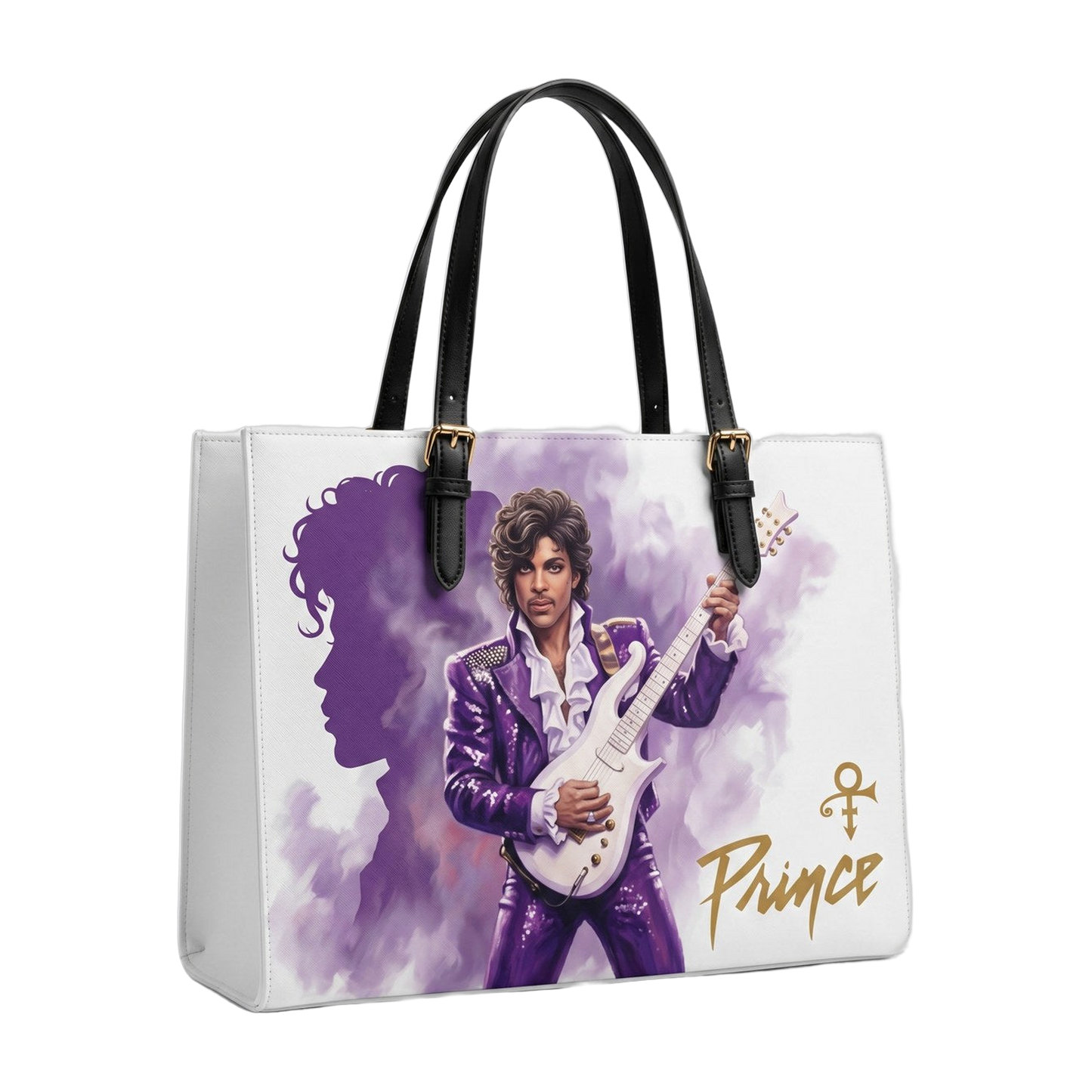 Prince White Painterly Hero handmade tote bag