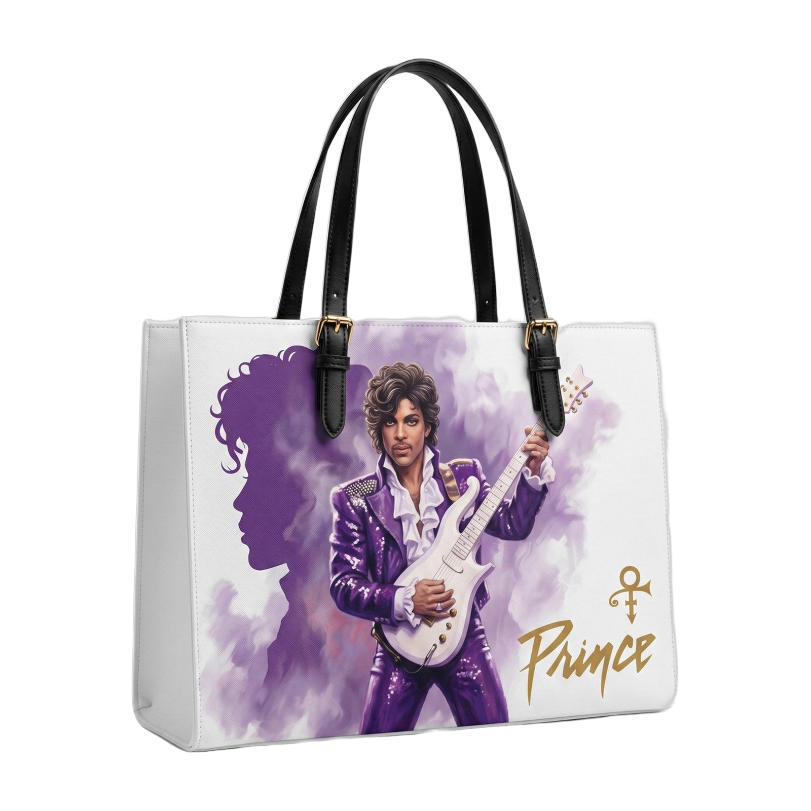 Prince White Painterly Hero handmade tote bag