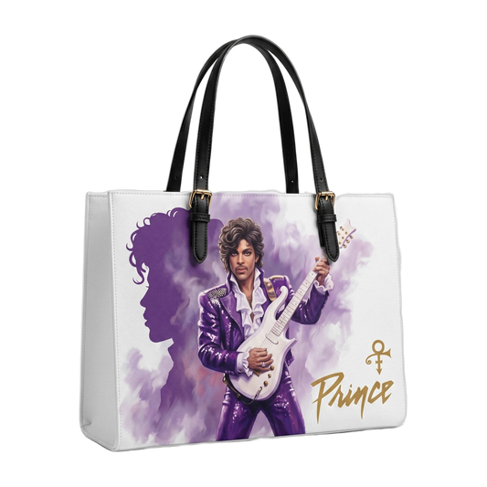 Prince White Painterly Hero handmade tote bag