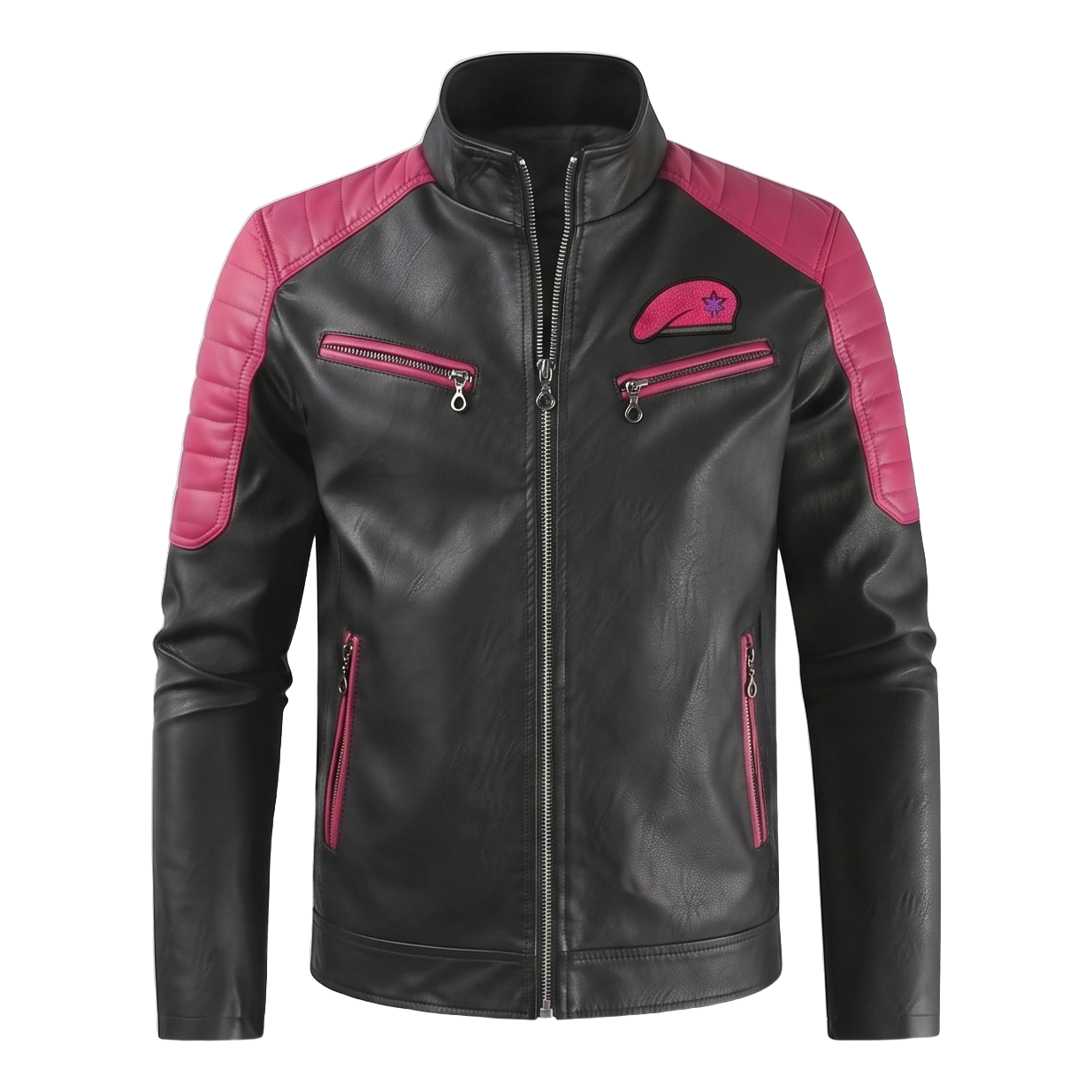 Raspberry Beret tribute jacket - front