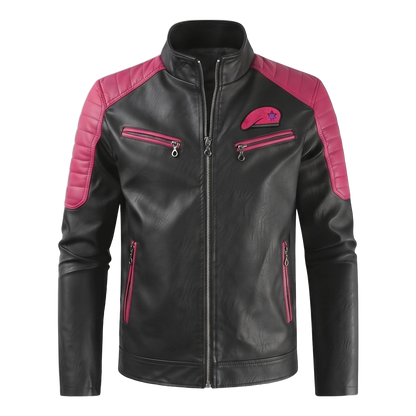 Raspberry Beret tribute jacket - front