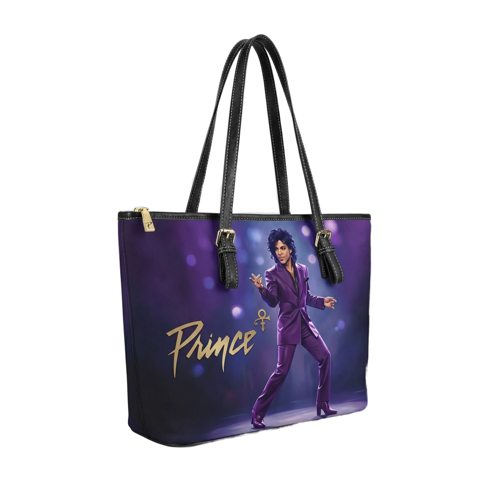 Prince Black Stage handmade tote bag