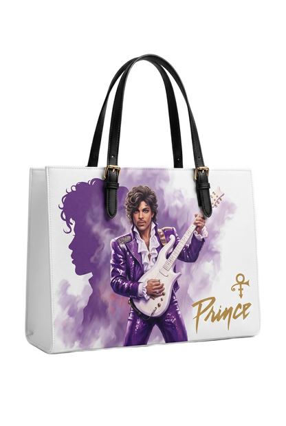 Prince white painterly hero handmade tote bag