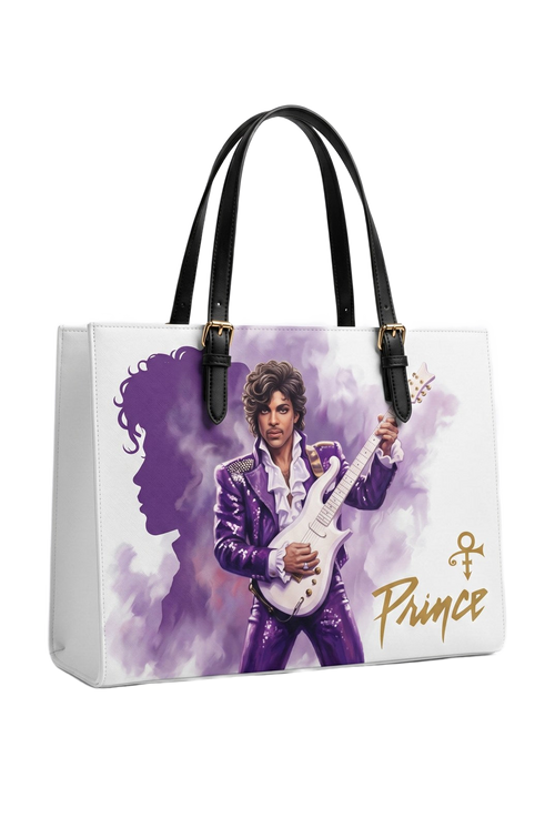Prince white painterly hero handmade tote bag