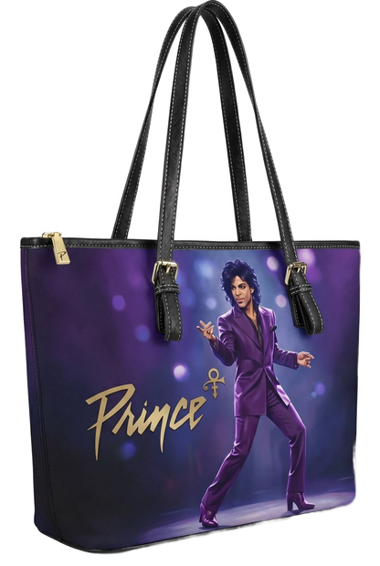 Prince black stage handmade tote bag