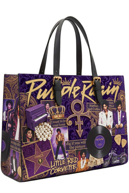 Prince gold symbol handmade tote bag